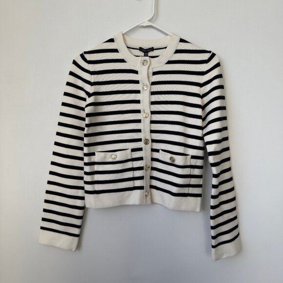 Dynamite Stripe Cardigan Gold Buttons Size XS NWT - Picture 1 of 4